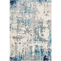 Blue Sutton Contemporary Area Rug, 7x10
