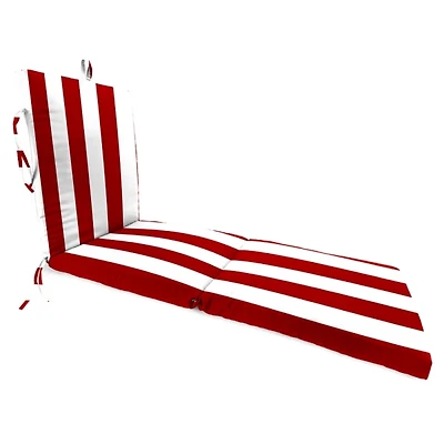 Cabana Red Outdoor Chaise Cushion