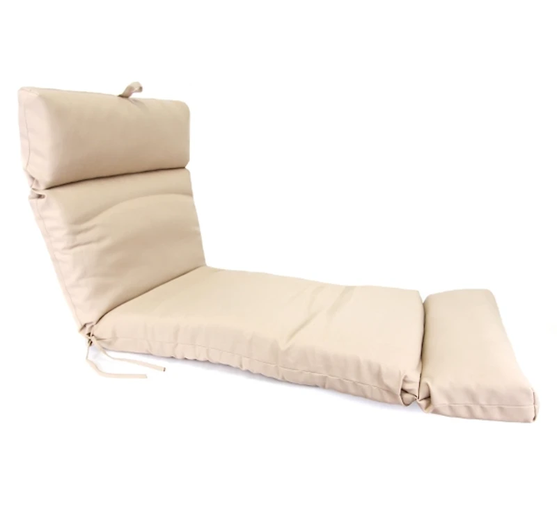 Antique Beige Outdoor Chaise Cushion, 22 in.