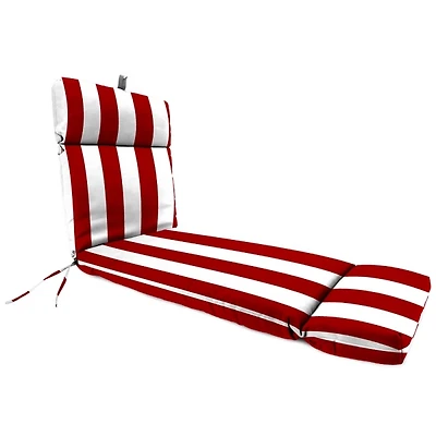 Red Cabana Outdoor Chaise Cushion