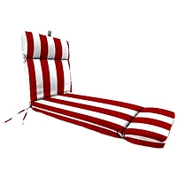 Red Cabana Outdoor Chaise Cushion