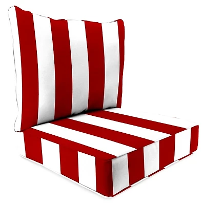 Cabana Red 2-pc. Outdoor Deep Seat Cushion