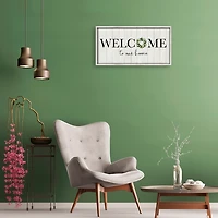 Welcome To Our Home Wreath Wall Plaque