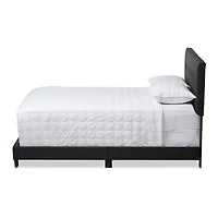 Charcoal Gray Tufted Modern Queen Bed