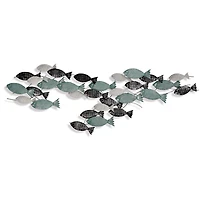 School of Fish Metal Wall Plaque