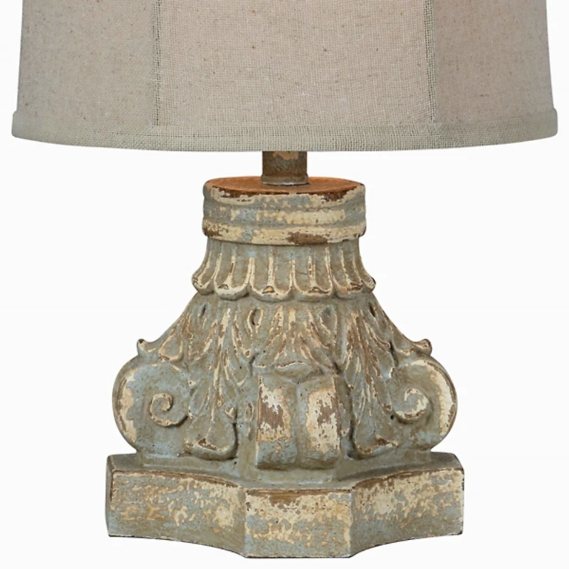 Corinthian Column Table Lamps, Set of 2