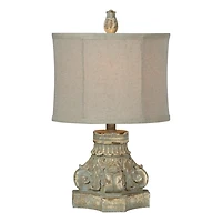 Corinthian Column Table Lamps, Set of 2