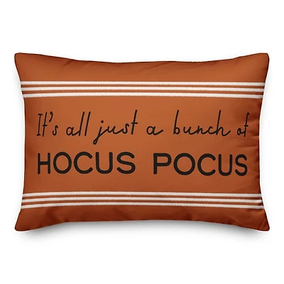Orange Striped Hocus Pocus Pillow