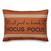 Orange Striped Hocus Pocus Pillow