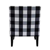 Black and White Buffalo Check Armchair
