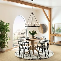 SAFAVIEH Bronze Circle 8-Light Chandelier