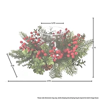 Berry and Boxwood Waterproof Candle Holder