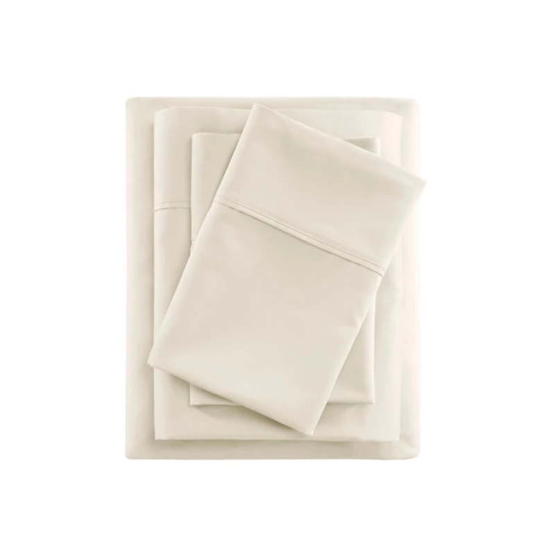 Cream Rich Cooling Cotton King Sheet Set