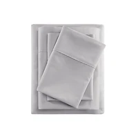 Gray Rich Cooling Cotton Queen Sheet Set