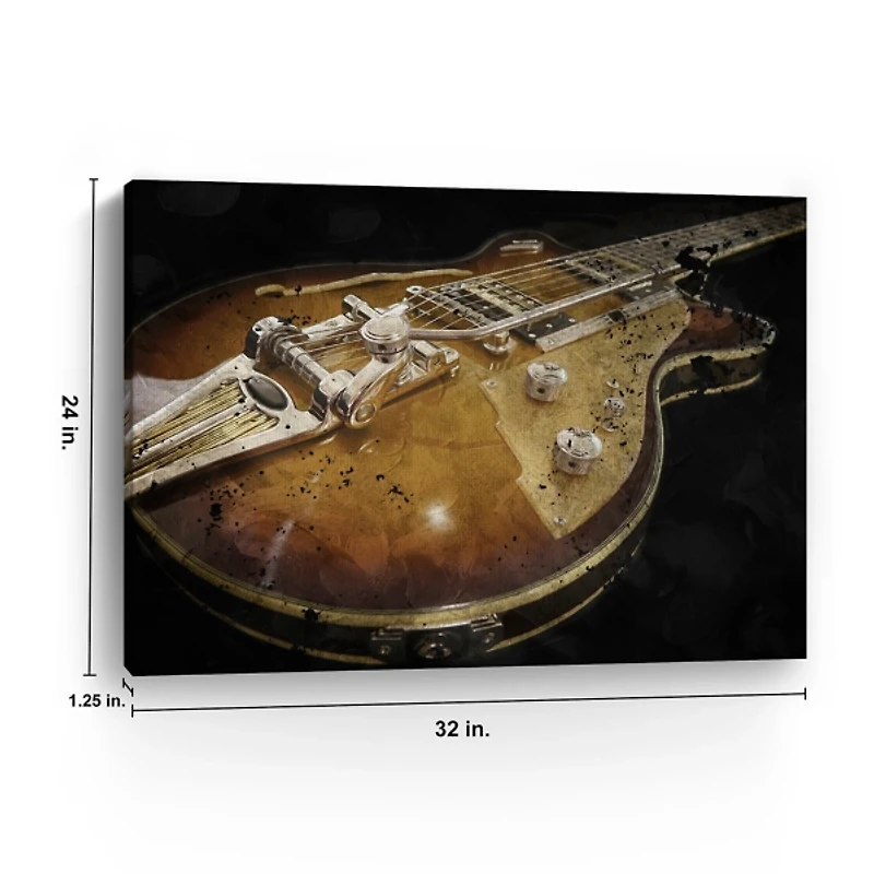 Electric Guitar Canvas Art Print
