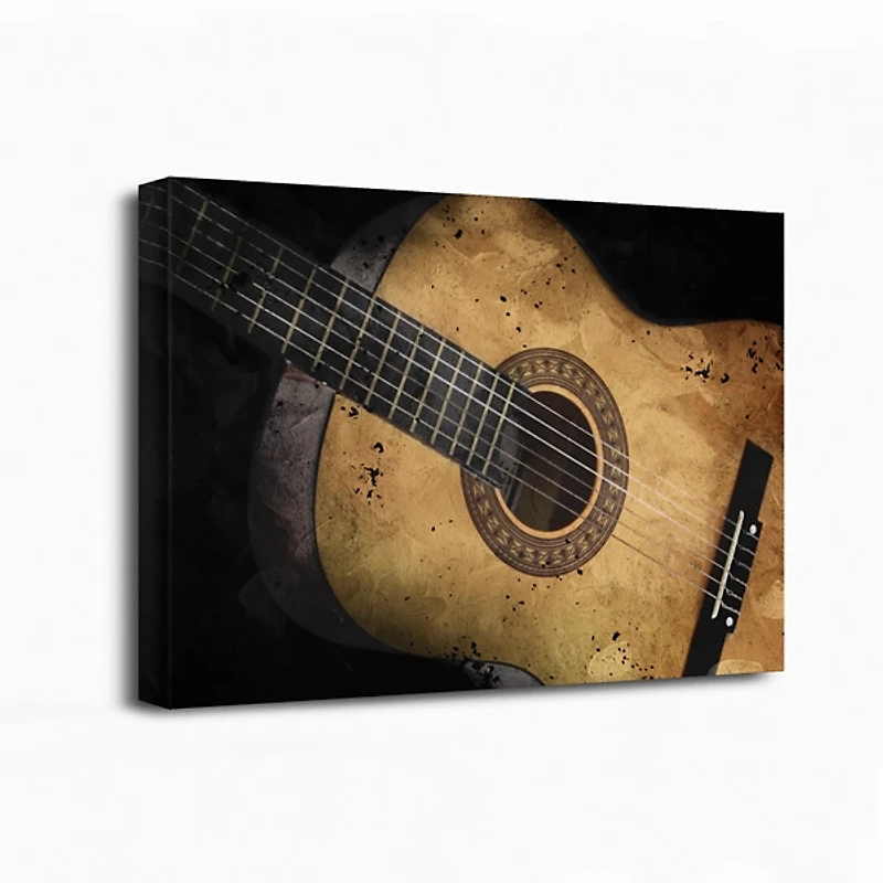 Acoustic Guitar Canvas Art Print
