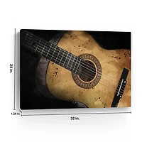 Acoustic Guitar Canvas Art Print