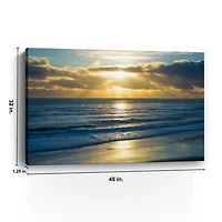 Beach Sunset Surfers Canvas Art Print