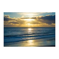 Beach Sunset Surfers Canvas Art Print