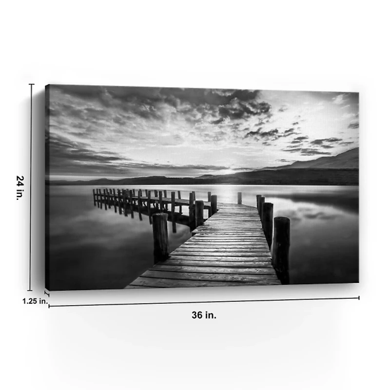 Evening Dock Canvas Art Print