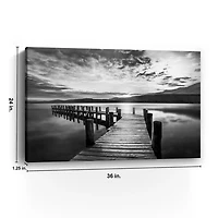 Evening Dock Canvas Art Print