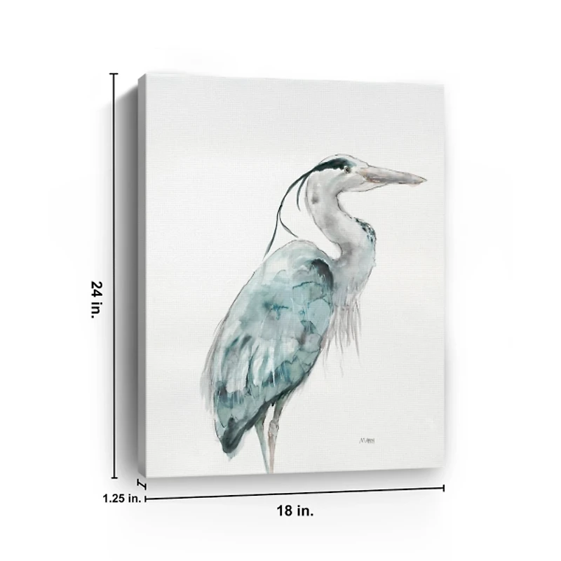 Blue Heron I Canvas Art Print