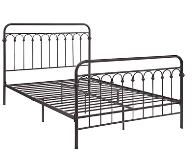 Oil Rubbed Bronze Metal Platform Full Bed