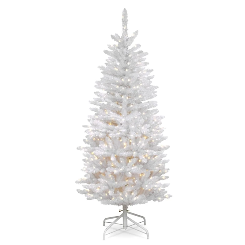 4.5 ft. Pre-Lit White Kingswood Fir Christmas Tree