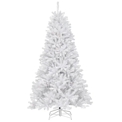 7.5 ft. Pre-Lit White Valley Spruce Christmas Tree