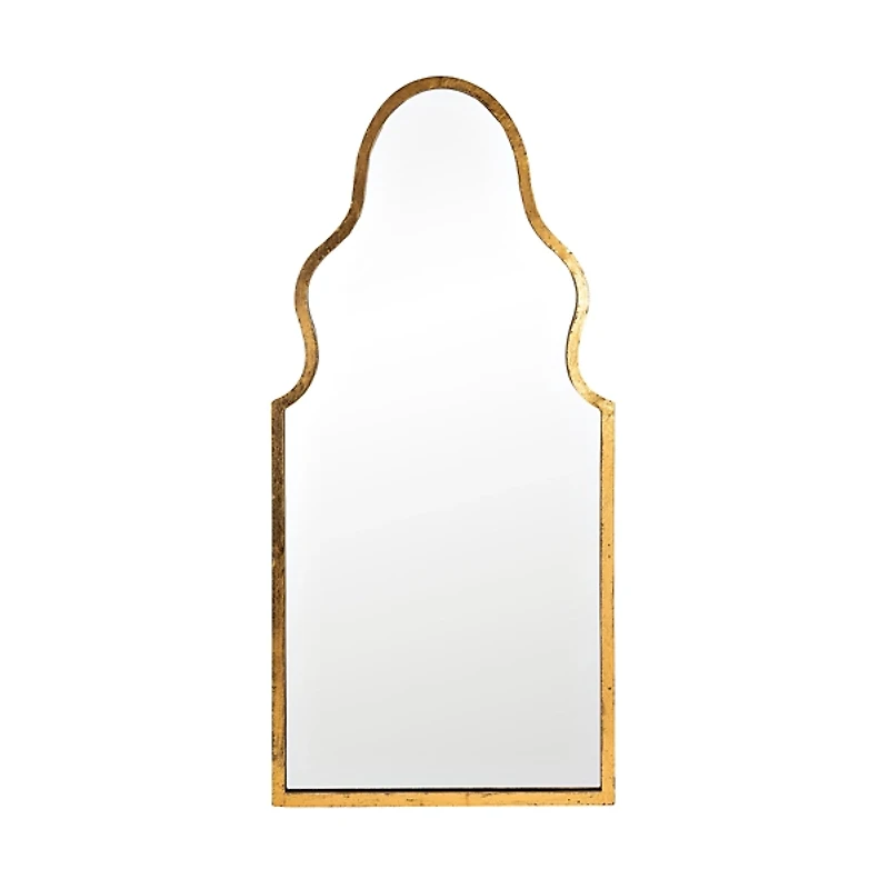 Gold Foil Arched Mirror
