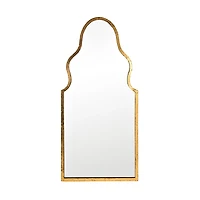 Gold Foil Arched Mirror