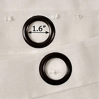 Sheer White Textured Curtain Panel Set, 84 in