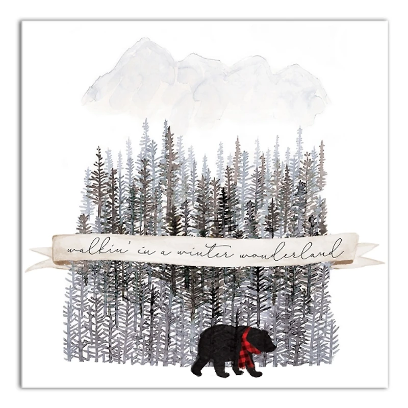 Walking in a Winter Wonderland Canvas Art Print