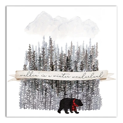 Walking in a Winter Wonderland Canvas Art Print