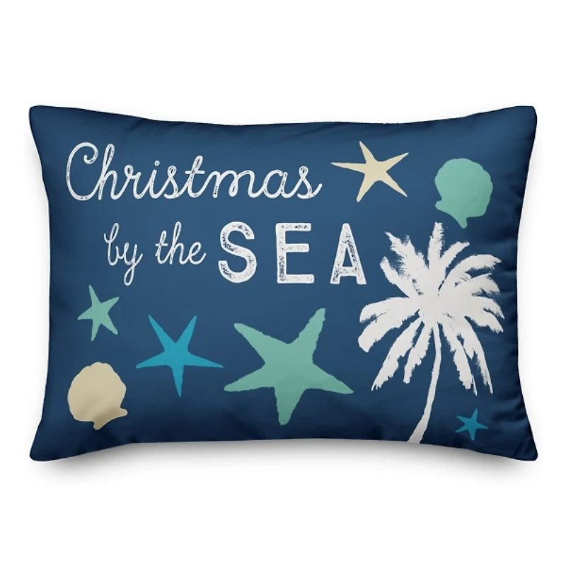 Christmas by the Sea Accent Pillow