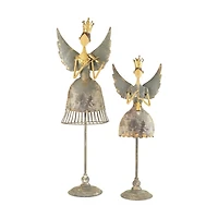 Metal Angels with Instruments, Set of 2