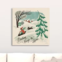 Dashing Through the Snow Canvas Art Print
