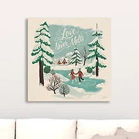 Love Never Melts Canvas Art Print