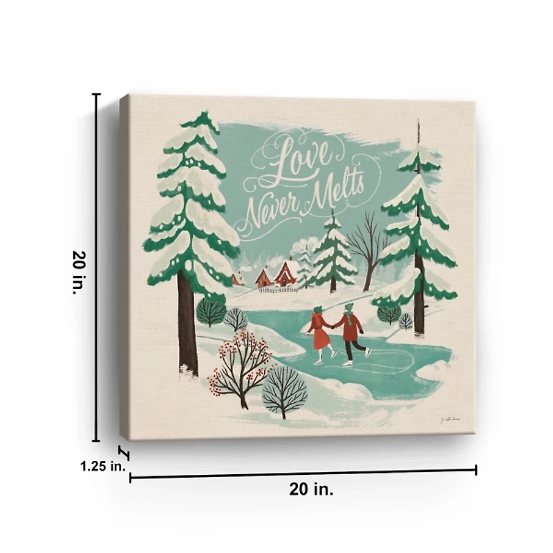 Love Never Melts Canvas Art Print
