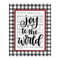 Joy To The World Music Sheet Canvas Art Print