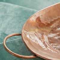 Hammered Copper 3-pc. Iridescent Tray Set