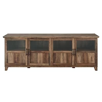 Rustic Oak Four Door TV Stand