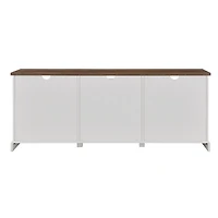White Sliding Barn Door Media Cabinet