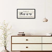 This Is Us Wooden Wall Plaque