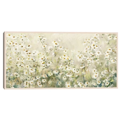 Daytime Daises Framed Canvas Art Print