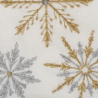 Embroidered Sparkle Snowflakes Napkins, Set of 6