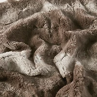 Dark Brown Faux Fur Oversized Throw Blanket