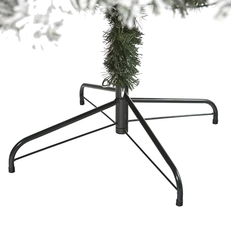 7 ft. Flocked Lit West Virginia Fir Christmas Tree