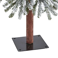 5 ft. Flocked Pre-Lit Grand Alpine Christmas Tree