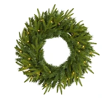 Long Pine Clear LED Wreath